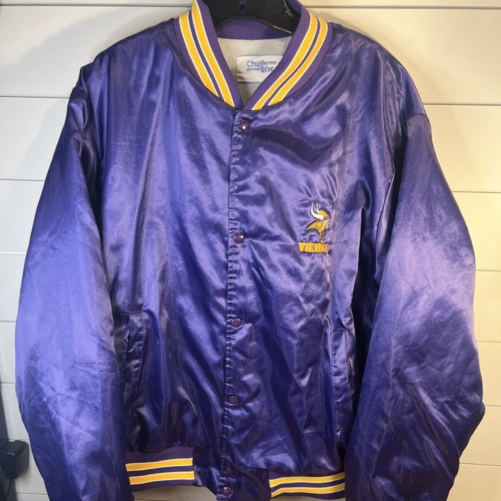 COPY - Vintage Chalk Line Minnesota Vikings NFL Satin Jacket Mens Size XL